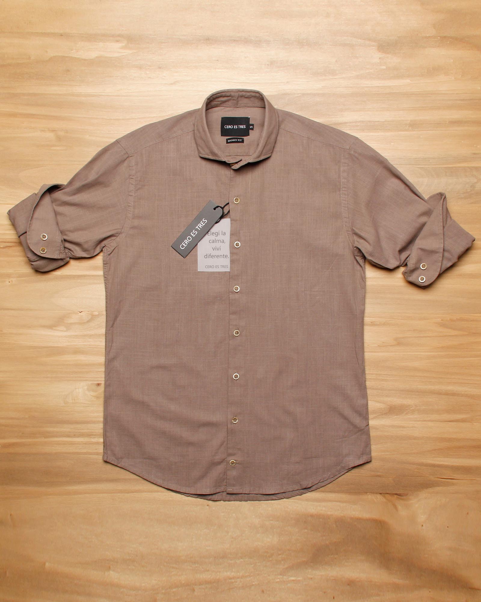 6524SKSPVI - CAMISA ACAPULCO SKSP LINO VISON